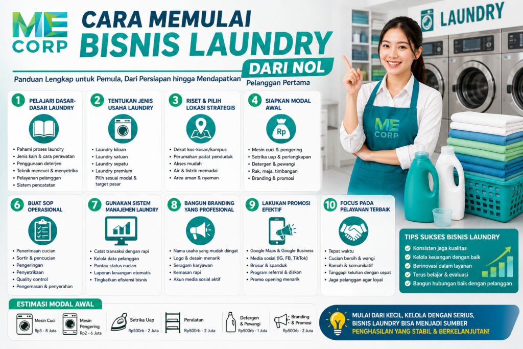 Cara Memulai Bisnis Laundry dari Nol: Panduan Lengkap untuk Pemula chatgpt image 29 mei 2026, 14.11.55